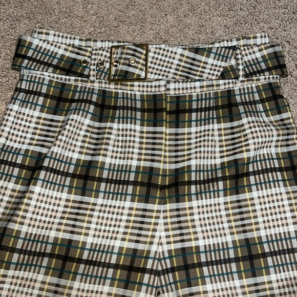 Jonathan Simkhai Belted Plaid Trouser Pants‎ Wool
Blend Ochre 6 - Picture 6 of 11